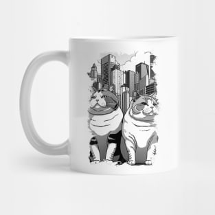 Father and Mother Cat Mug